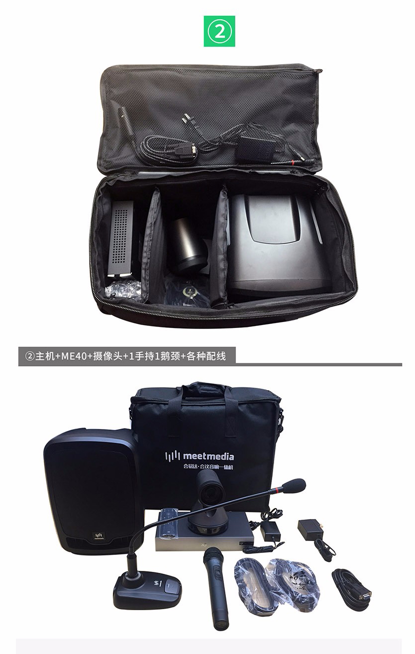 2、主机+NE40+摄像头+1手持1鹅颈+各种配线