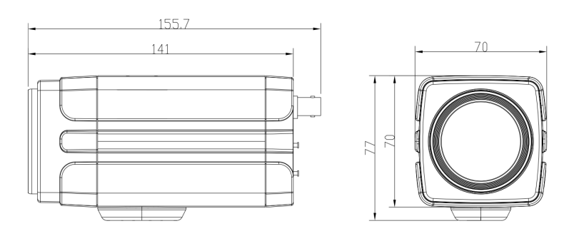 尺寸图(单位：mm)