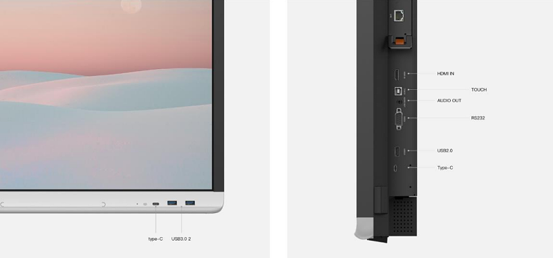 MAXHUB V5新增Type-C接口，一线即能轻松拓展其他设备