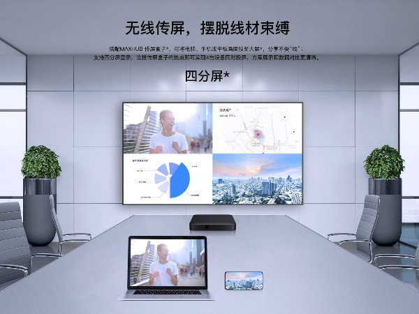 MAXHUB商显屏无线投屏，还能保护隐私